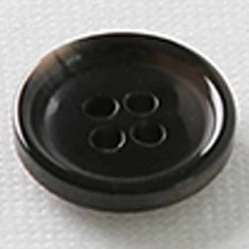 HR빅버튼 마니 단추 15mm, 블랙, 12개입