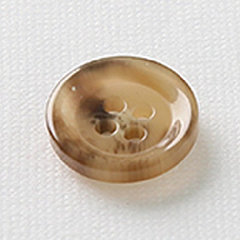 HR빅버튼 모던 단추 15mm, 다크 베이지, 12개입