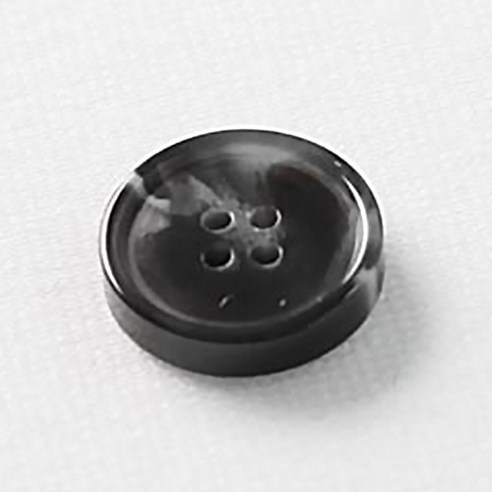 HR빅버튼 루킹 단추 15mm, 블랙, 4개입