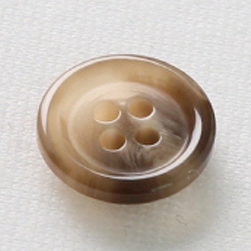 HR빅버튼 플러스 단추 15mm, 다크베이지, 12개입