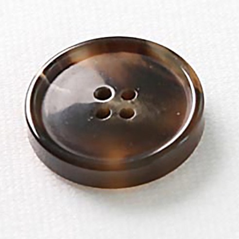 HR빅버튼 루킹 단추 23mm, 브라운, 12개입