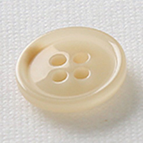 HR빅버튼 마니 단추 15mm, 연베이지, 4개