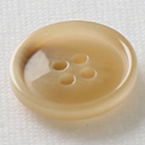 HR빅버튼 마니 단추 18mm, 다크베이지, 4개입