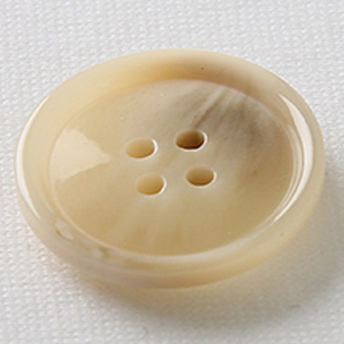 HR빅버튼 마니 단추 25mm, 연베이지, 12개입