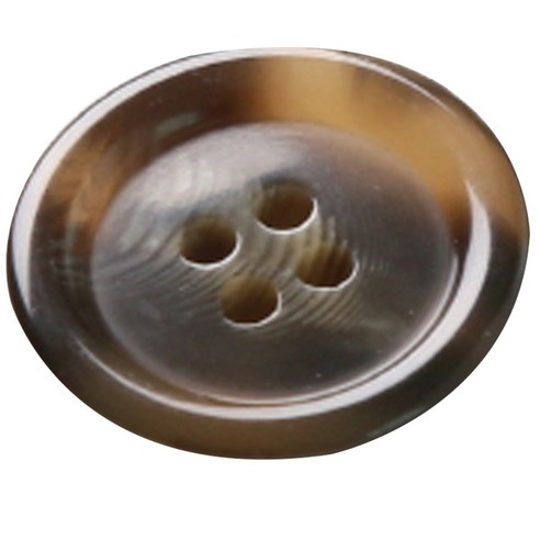 HR빅버튼 플러스 단추 18mm, 연브라운, 12개입