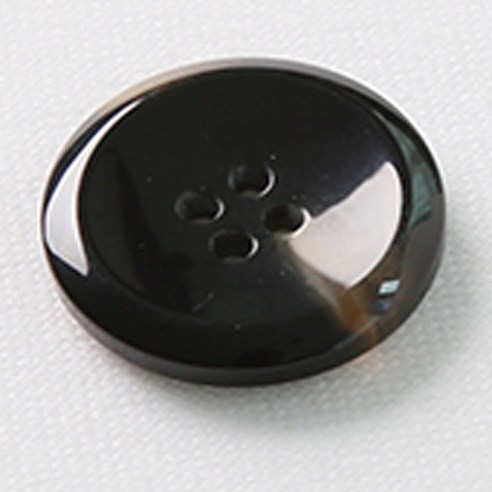 HR빅버튼 천사테 단추 23mm, 블랙, 4개입