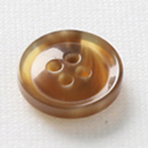 HR빅버튼 호각 단추 15mm, 연브라운, 12개입