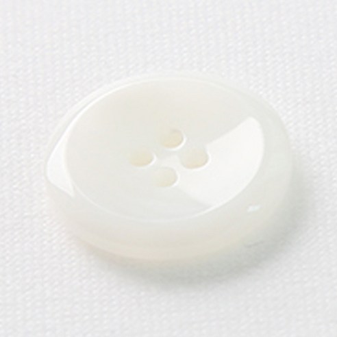 HR빅버튼 천사테 단추 25mm, 화이트, 12개입