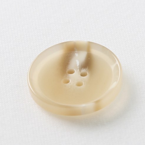 HR빅버튼 플레코 단추 28mm, 연베이지, 4개입