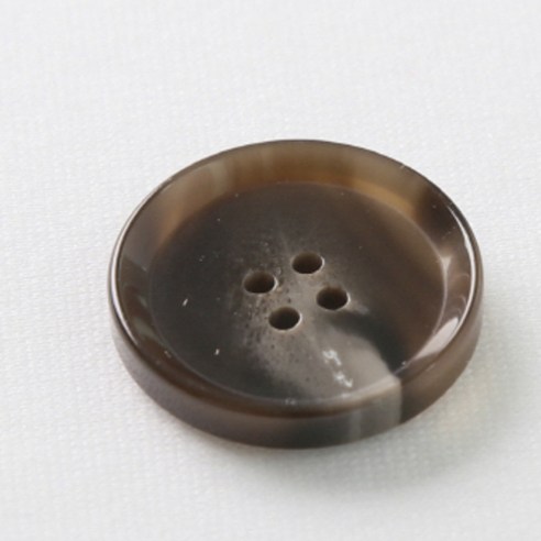 HR빅버튼 플레코 단추 25mm, 브라운, 12개입