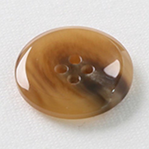 HR빅버튼 천사테 단추 23mm, 다크베이지, 8개입