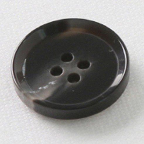 HR빅버튼 플레코 단추 21mm, 블랙, 8개입