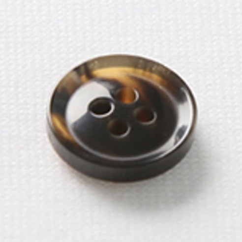 HR빅버튼 호각 단추 18mm, 다크브라운, 12개입