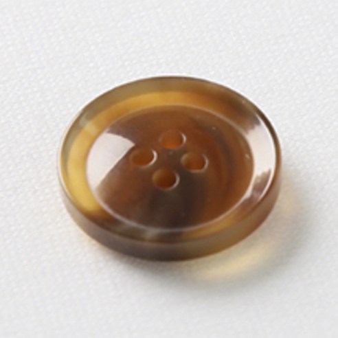 HR빅버튼 호각 단추 23mm, 연브라운, 8개입
