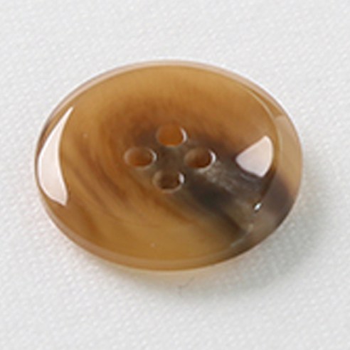 HR빅버튼 천사테 단추 23mm, 다크베이지, 4개입