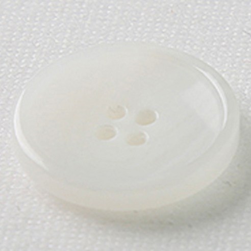 HR빅버튼 카페인 유광 단추 21mm, 화이트, 12개입
