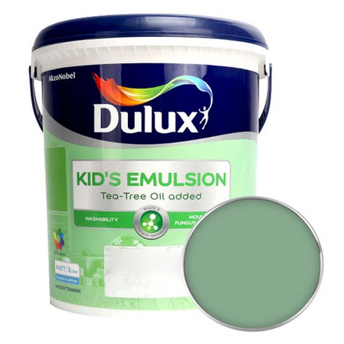 듀럭스 키즈에멀전 무광 페인트 3L, Peacock Sensation