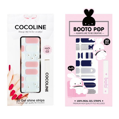 코코라인 붙이는 젤네일 스트립, COCO No 130, BOOTO No 13, 1세트