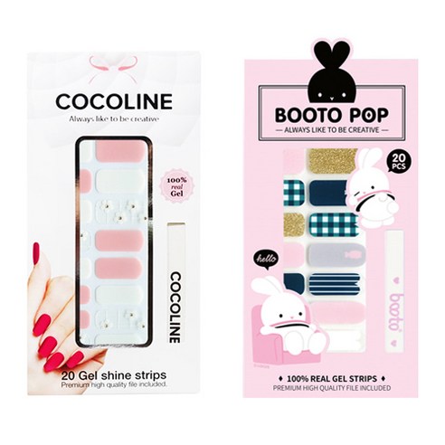 코코라인 붙이는 젤네일 스트립, COCO No 130, BOOTO No 1, 1세트
