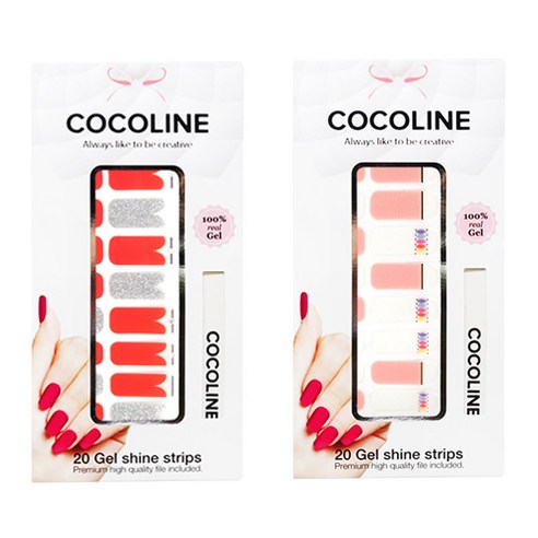 코코라인 붙이는 젤네일 스티커 2p COCO No.134 세트, COCO No.134, COCO No.137, 1세트