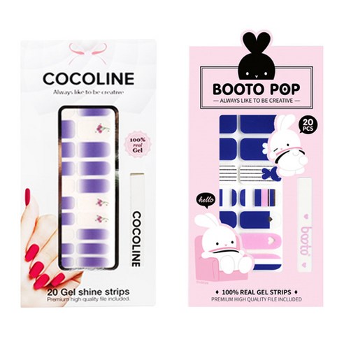 코코라인 붙이는 젤네일 스트립, COCO No 133, BOOTO No 3, 1세트