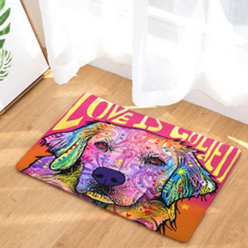 노랜드 Colourful Dog style 다용도 발매트, 9