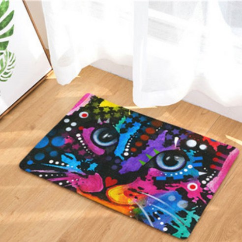 노랜드 Colourful Cat style 다용도 발매트, 8