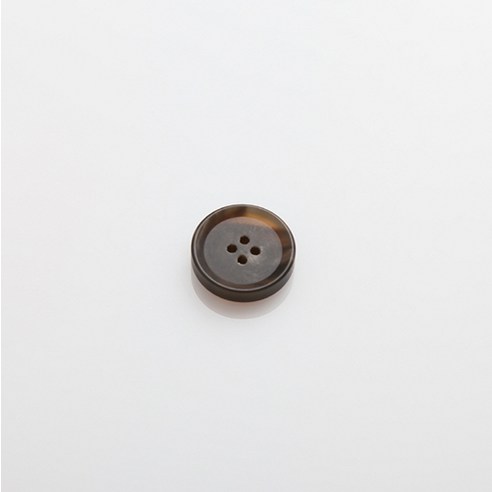 HR빅버튼 덴마크 무광 단추 21mm, 브라운, 12개입