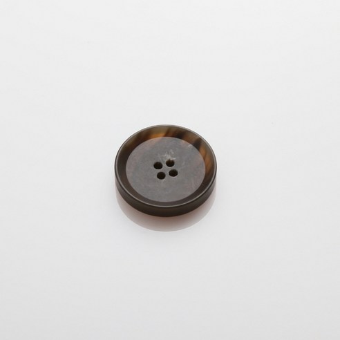 HR빅버튼 덴마크 무광 단추 25mm, 브라운, 12개입