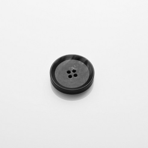 HR빅버튼 덴마크 무광 단추 25mm, 블랙, 8개입