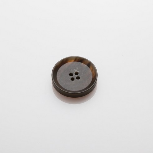 HR빅버튼 덴마크 무광 단추 25mm, 브라운, 4개입