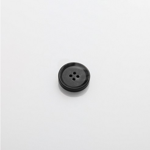 HR빅버튼 덴마크 무광 단추 21mm, 블랙, 4개입