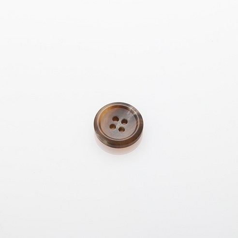 HR빅버튼 각시봉 무광 단추 18mm, 브라운, 4개입