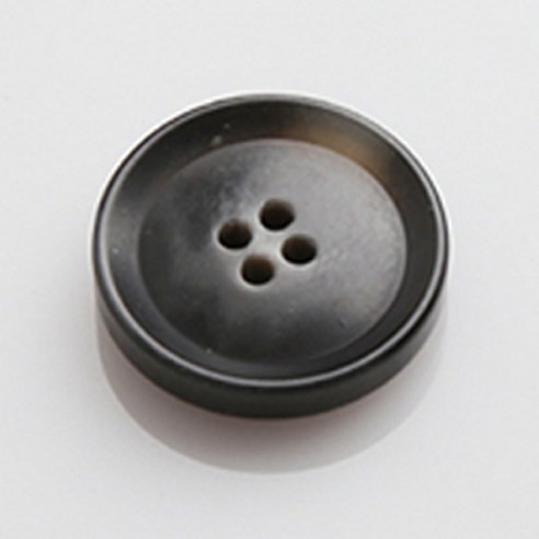 HR빅버튼 보스각테 단추 23mm, 그레이, 12개입