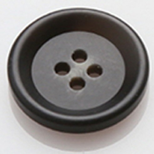 HR빅버튼 모던무광 단추 21mm, 블랙, 8개입