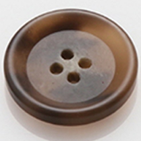 HR빅버튼 모던무광 단추 23mm, 브라운, 4개
