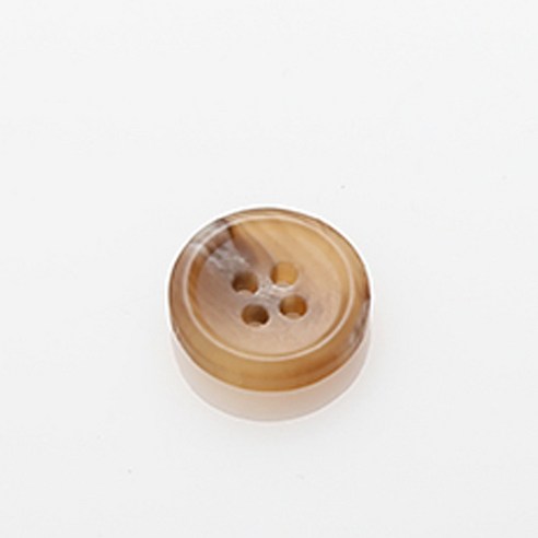 HR빅버튼 각시봉 무광 단추 15mm, 다크베이지, 4개입