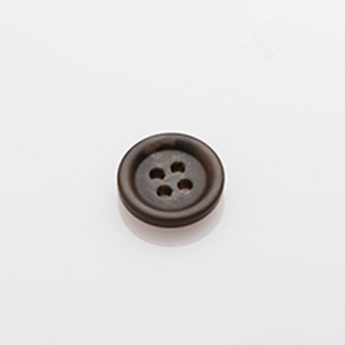 HR빅버튼 플러스 무광 단추 18mm, 다크브라운, 4개입