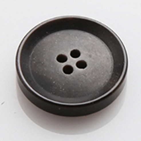 HR빅버튼 보스각테 단추 23mm, 브라운, 4개입
