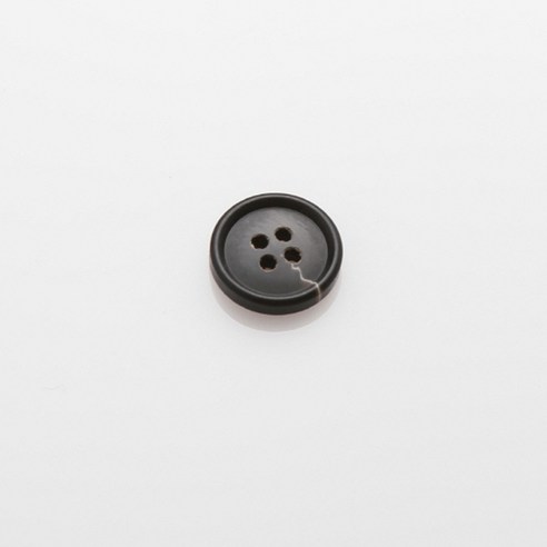 HR빅버튼 디젤무광 단추 18mm, 다크블랙, 4개입