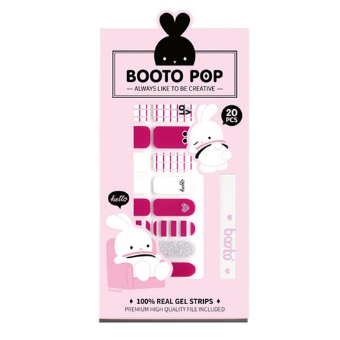 코코라인 붙이는 젤네일 스티커 BOOTO, No.10, 1세트