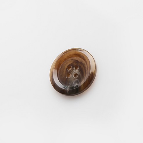 HR빅버튼 티유 단추 25mm, 브라운, 8개입
