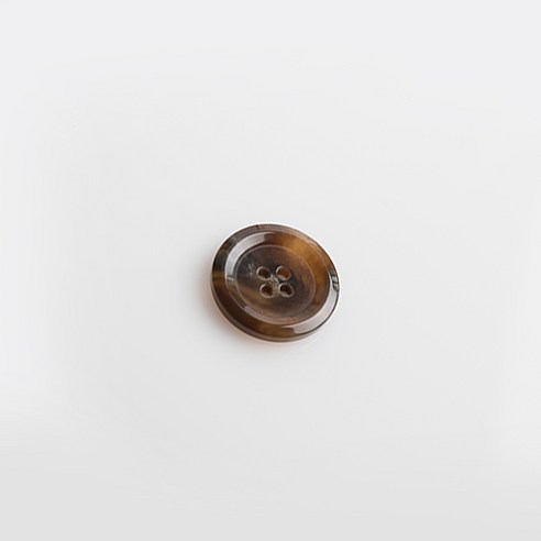 HR빅버튼 티유 단추 21mm, 브라운, 12개입