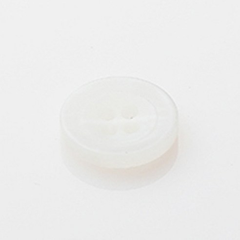 HR빅버튼 폴리탄 단추 18mm, 화이트, 4개입