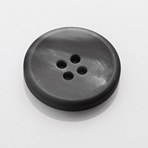 HR빅버튼 플러스접시 무광 단추 25mm, 블랙, 8개입