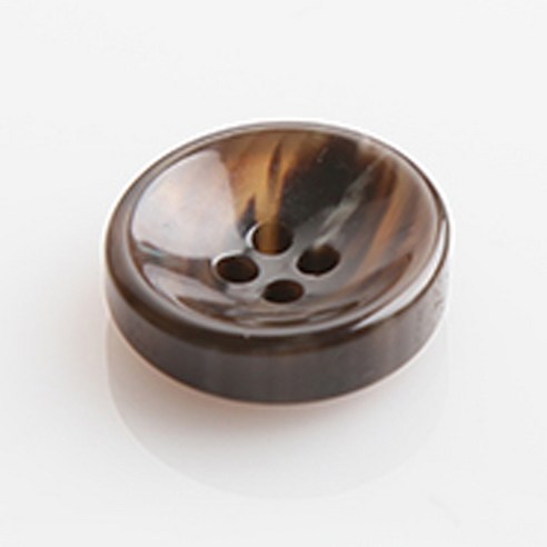 HR빅버튼 웰빙 단추 18mm, 브라운, 8개입