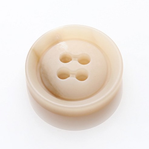 HR빅버튼 르노 단추 35mm, 연 베이지, 4개입