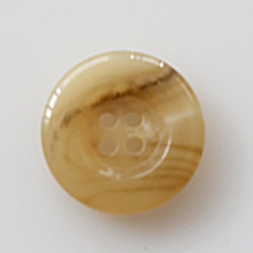 HR빅버튼 네임유광 단추 18mm, 라이트베이지, 12개입