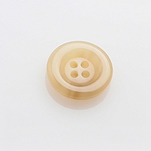 HR빅버튼 어게인 유광 단추 18mm, 라이트베이지, 12개입