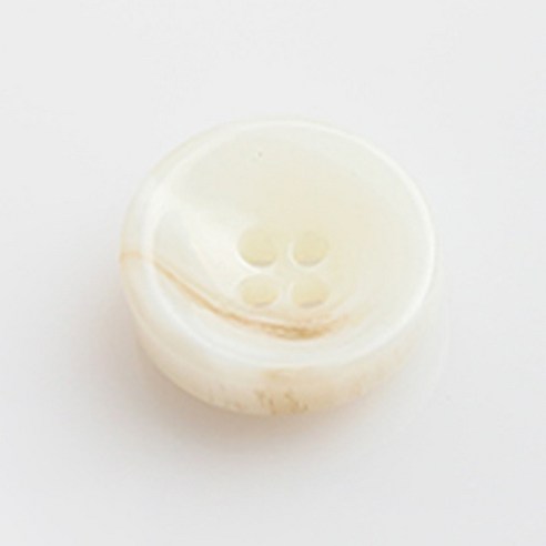 HR빅버튼 웰빙 단추 18mm, 화이트, 12개입